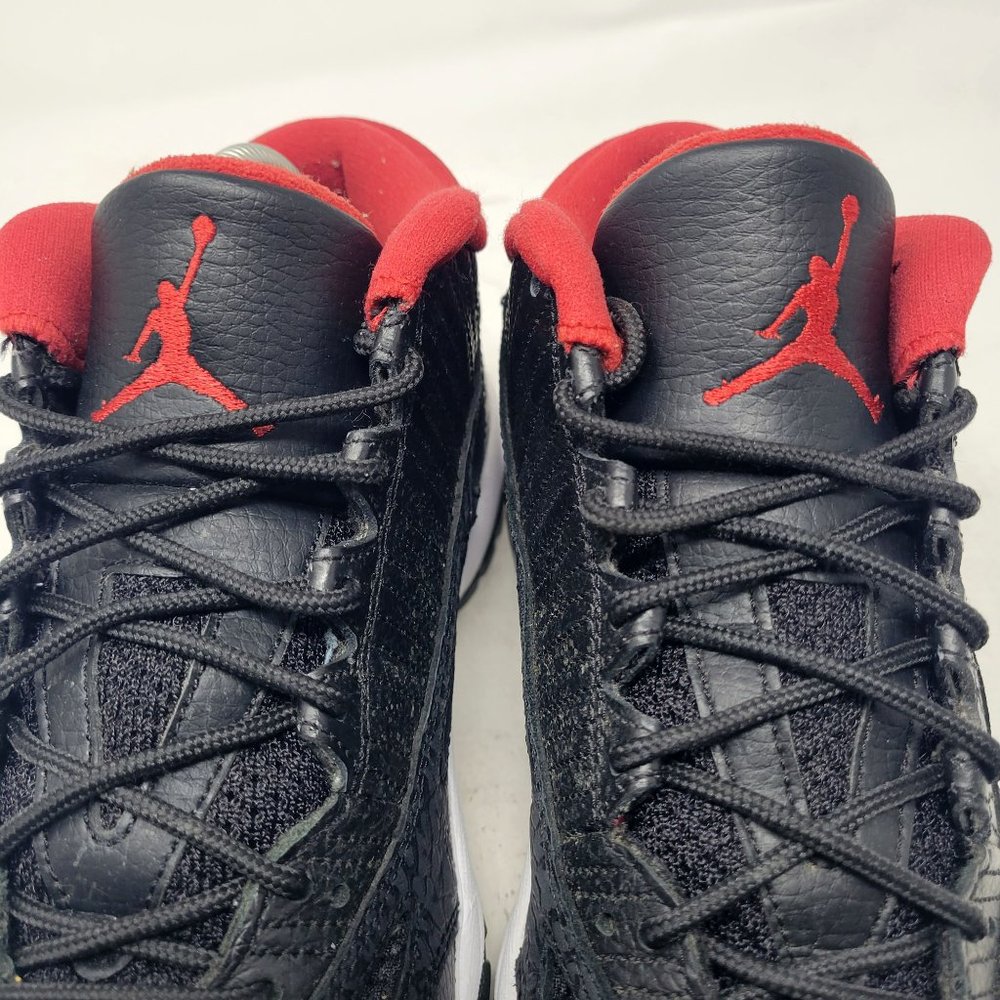 Air Jordan 11 XI Retro Low IE 'Black Red' BRED 2011 306008-001 7.5 1 4 6 12 13 - Picture 12 of 16